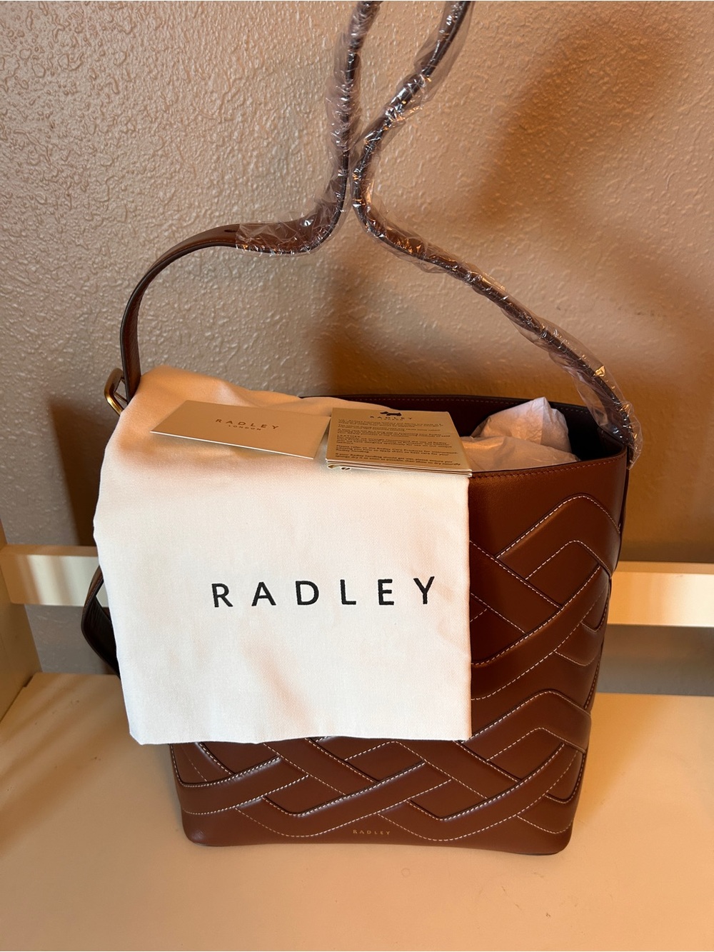 Radley Threadneedle Street -               Cable Large Open Top Shoulder Bag NWT - Picture 7 of 13